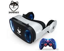 5.Kính thực tế ảo Downey UGP - Sói bạc VR U9 (Nổi tiếng Toàn cầu + Tay điều khiển cao cấp)